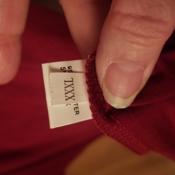 Burgundy Long Sleeved Tee XXXL - Picture 5 of 7